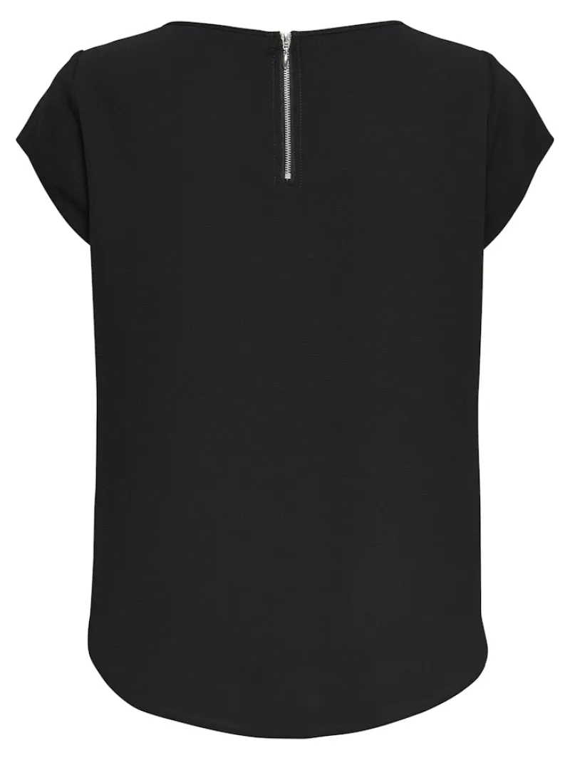 Only Blusen*ONLVIC S/S SOLID TOP NOOS WVN black1