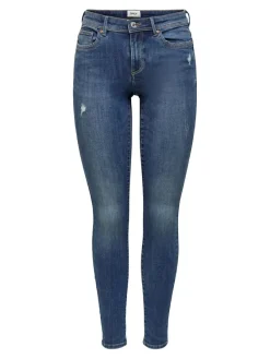Only Jeans*ONLWAUW MID SKINNY BJ114-3 NOOS Medium Blue Denim