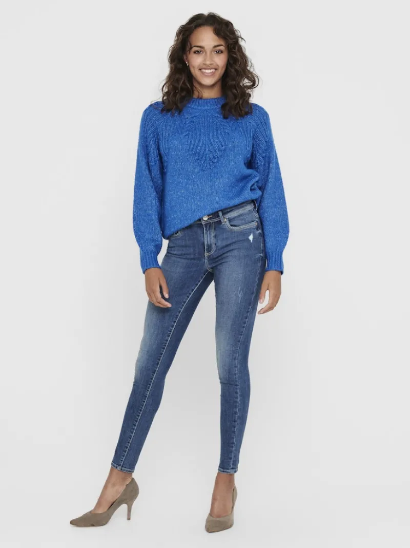 Only Jeans*ONLWAUW MID SKINNY BJ114-3 NOOS Medium Blue Denim