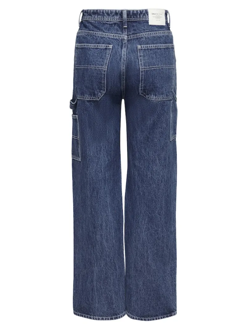 Only Jeans*ONLWEST HW CARPENTER STR DNM DOT507 Medium Blue Denim