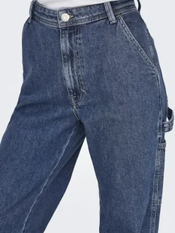 Only Jeans*ONLWEST HW CARPENTER STR DNM DOT507 Medium Blue Denim
