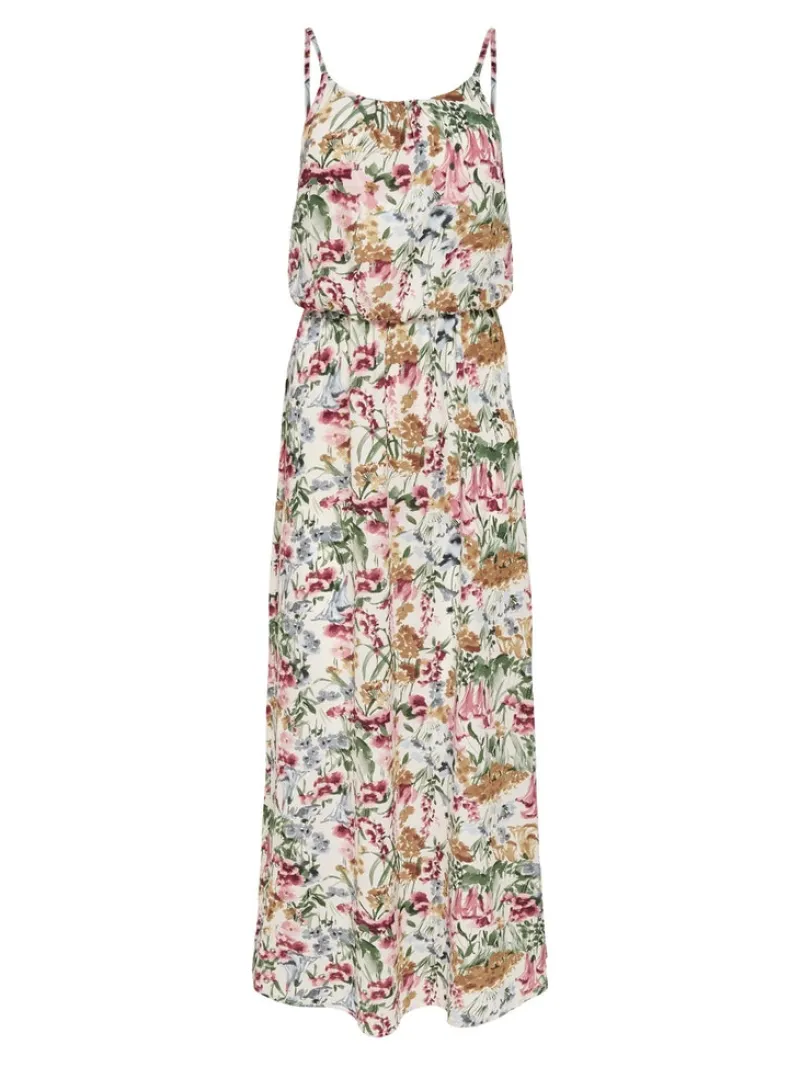 Only Kleider*ONLWINNER LIFE S/L MAXI DRESS NOOS WVN cloud dancer1