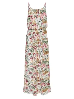 Only Kleider*ONLWINNER LIFE S/L MAXI DRESS NOOS WVN cloud dancer1