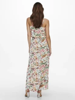 Only Kleider*ONLWINNER LIFE S/L MAXI DRESS NOOS WVN cloud dancer1