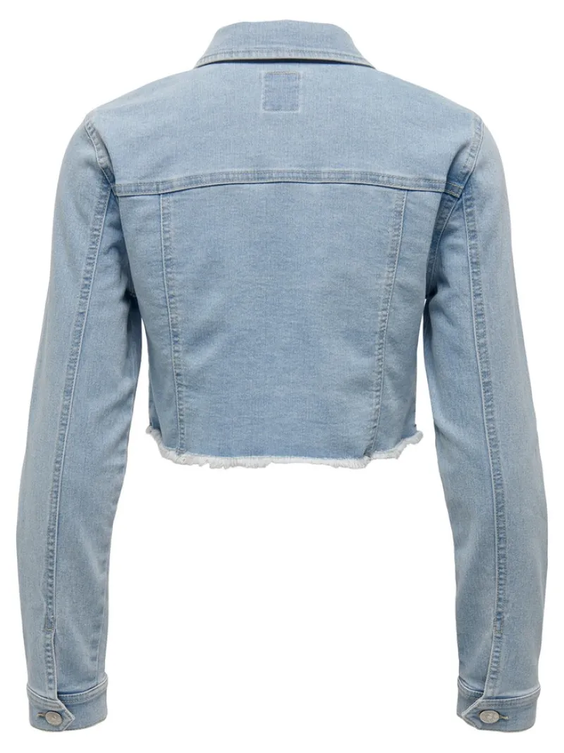 Only Jacken*ONLWONDER LS CROPPED DNM JACKET GUA NOOS Light Blue Denim