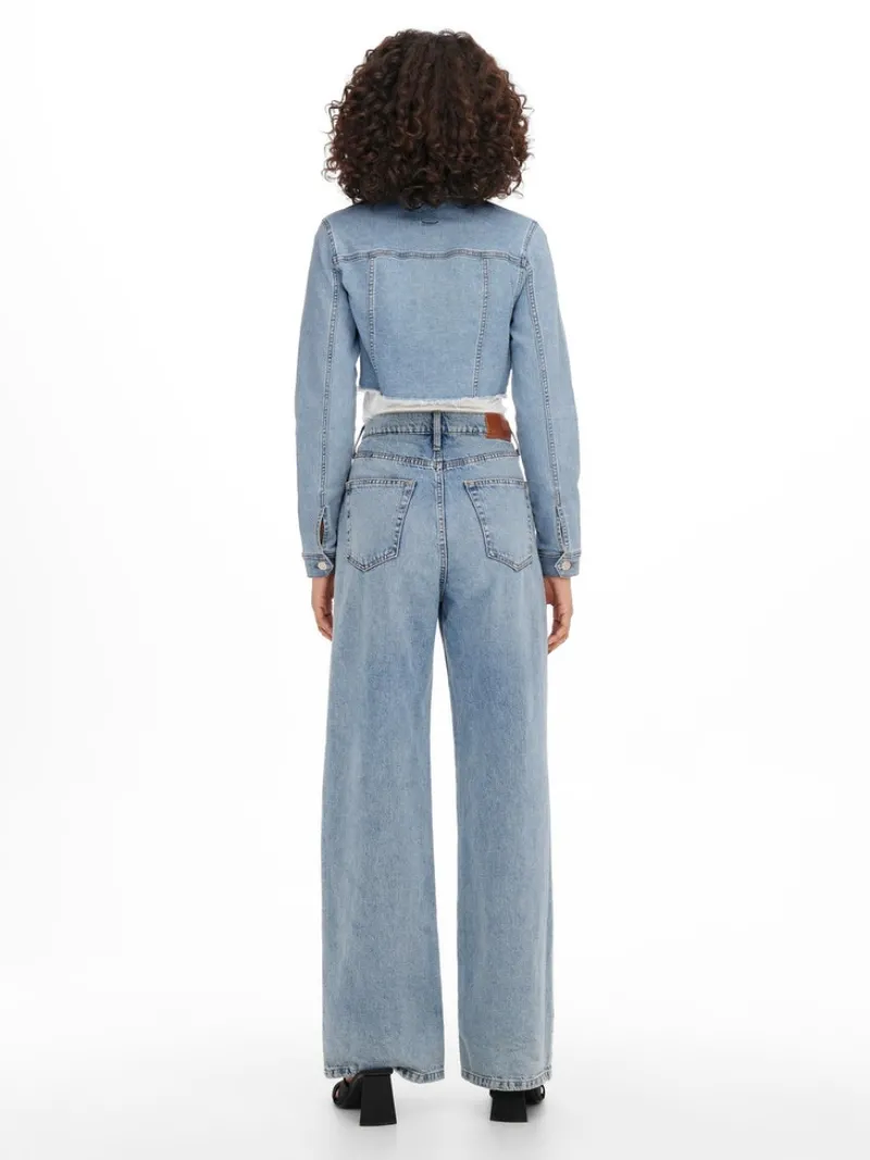 Only Jacken*ONLWONDER LS CROPPED DNM JACKET GUA NOOS Light Blue Denim