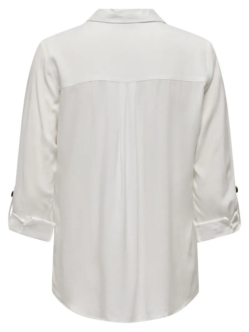 Only Blusen*ASMIN SHIRT L/S WVN NOOS Snow White
