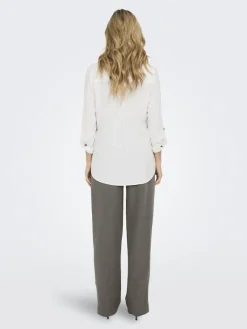 Only Blusen*ASMIN SHIRT L/S WVN NOOS Snow White