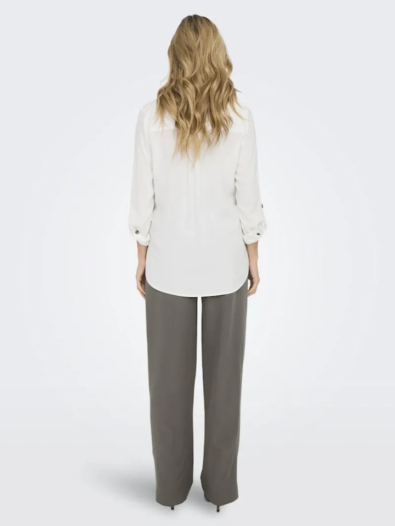 Only Blusen*ASMIN SHIRT L/S WVN NOOS Snow White