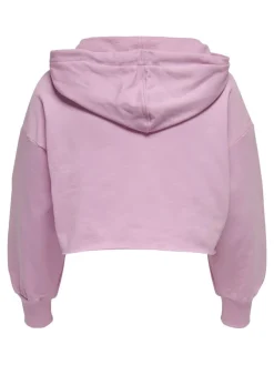 Only Pullover & Sweatshirts*ONLZOEY LS DREAMER CROPPED HOOD NN Chalk Violet