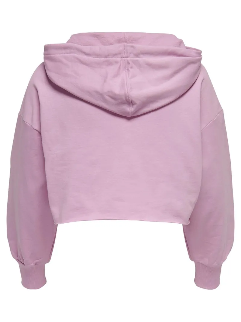 Only Pullover & Sweatshirts*ONLZOEY LS DREAMER CROPPED HOOD NN Chalk Violet
