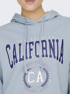 Only Pullover & Sweatshirts*ONLZOEY LS DREAMER OVERSIZE SWT TUNIC CS Dusty Blue