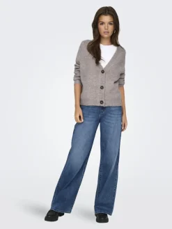 Only Pullover & Sweatshirts*ONLZOEY L/S REGULAR CARDIGAN KNT NOOS woodsmoke