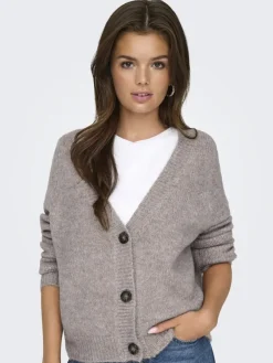 Only Pullover & Sweatshirts*ONLZOEY L/S REGULAR CARDIGAN KNT NOOS woodsmoke