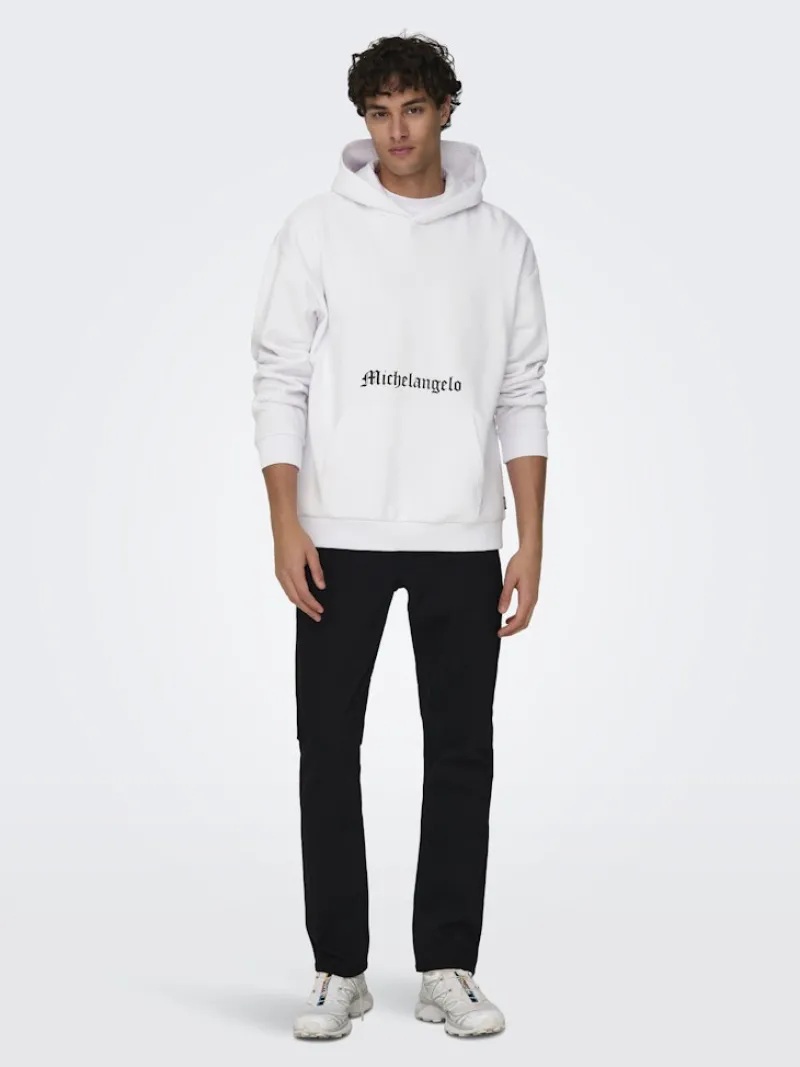 Only & Sons Pullover & Sweatshirts*ONSAPOH LIFE RLX SWEAT HOODIE white