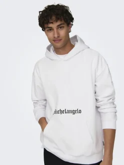 Only & Sons Pullover & Sweatshirts*ONSAPOH LIFE RLX SWEAT HOODIE white