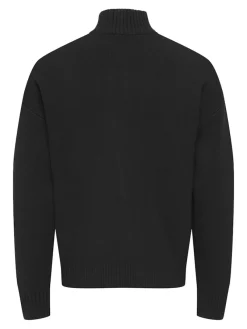 Only & Sons Pullover & Sweatshirts*ONSBLAKE DS HIGH NECK CARDIGAN KNIT NOOS Black