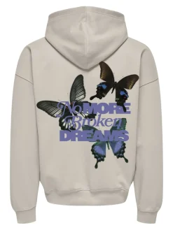 Only & Sons Pullover & Sweatshirts*ONSBUCK VTG WASHED HOODIE SWEAT moonbeam