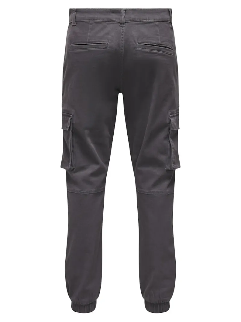Only & Sons Hosen|Big Boys*ONSCAM STAGE CARGO CUFF LIFE 6687 NOOS grey pinstripe