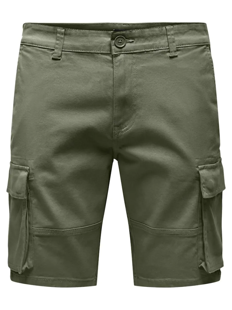 Only & Sons Shorts*ONSCAM STAGE CARGO SHORTS 6689 LIFE NOOS Deep Lichen Green