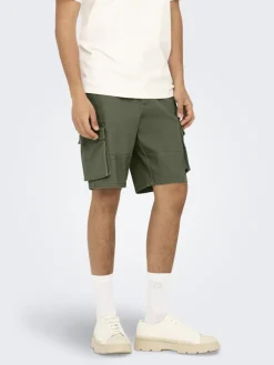 Only & Sons Shorts*ONSCAM STAGE CARGO SHORTS 6689 LIFE NOOS Deep Lichen Green