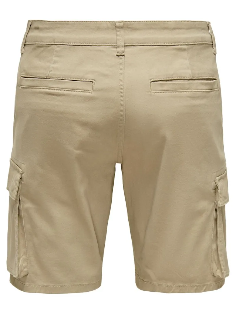 Only & Sons Shorts*ONSCAM STAGE CARGO SHORTS 6689 LIFE NOOS grau1