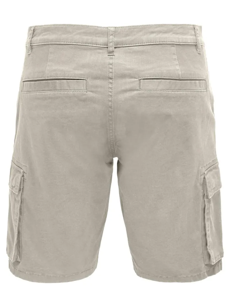 Only & Sons Shorts*ONSCAM STAGE CARGO SHORTS 6689 LIFE NOOS Silver Lining