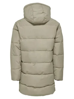 Only & Sons Jacken*ONSCARL LIFE LONG QUILTED COAT OTW NOOS desert taupe