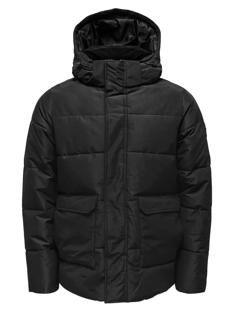 Only & Sons Jacken*ONSCARL LIFE QUILTED JACKET OTW Black