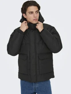 Only & Sons Jacken*ONSCARL LIFE QUILTED JACKET OTW Black