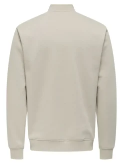 Only & Sons Pullover & Sweatshirts*ONSCERES REG ZIP BOMBER JCK NOOS Silver Lining