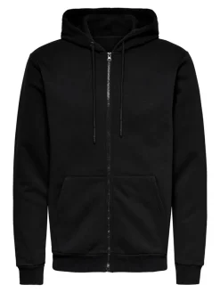 Only & Sons Pullover & Sweatshirts*ONSCERES ZIP THR. HOODIE SWEAT NOOS Black