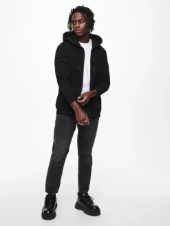Only & Sons Pullover & Sweatshirts*ONSCERES ZIP THR. HOODIE SWEAT NOOS Black
