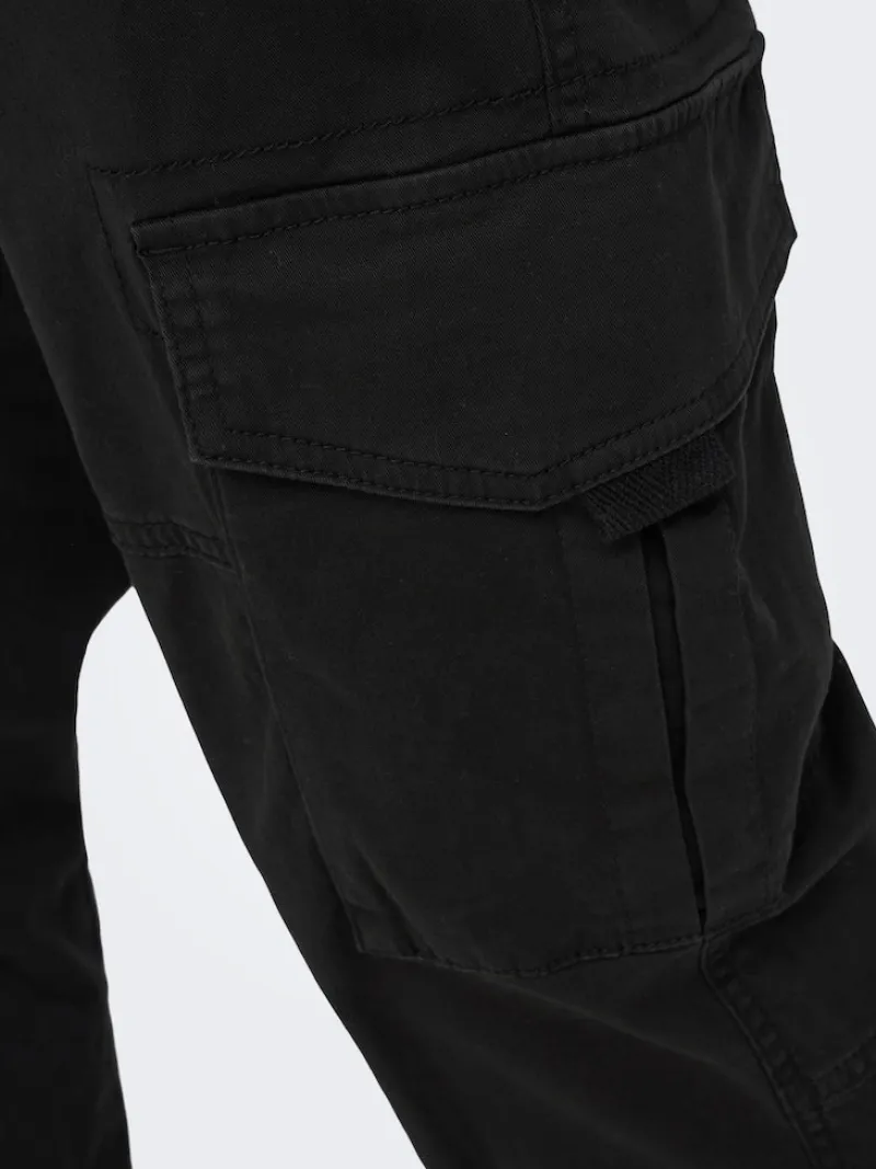 Only & Sons Hosen|Big Boys*ONSDEAN LIFE TAP CARGO 0032 PANT NOOS Black