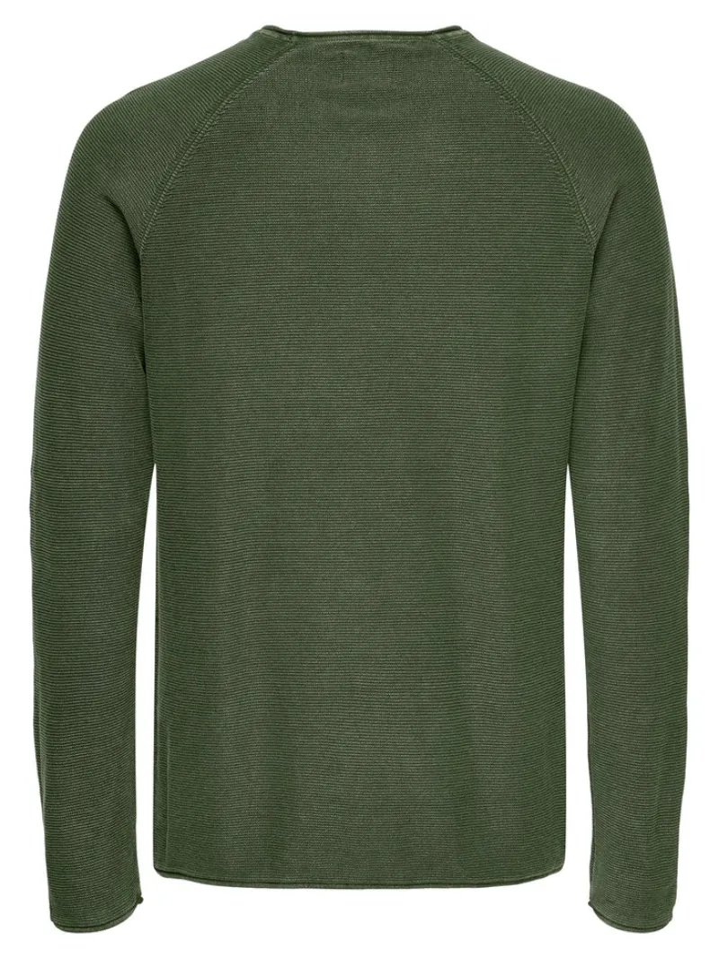 Only & Sons Pullover & Sweatshirts*ONSDEXTOR 12 WASH RAGLAN KNIT Olive Night