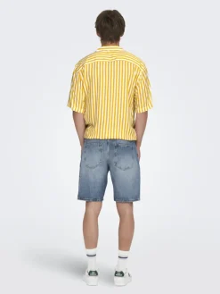 Only & Sons Shorts*ONSEDGE LBD 6092 DOT DNM SHORTS Light Blue Denim