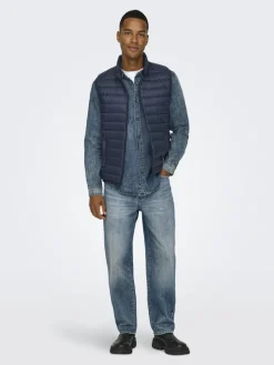 Only & Sons Jeans*ONSEDGE STR MB GREEN 2341 TAI DNM NOOS Medium Blue Denim