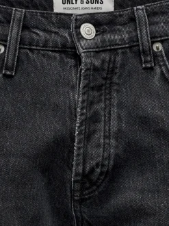Only & Sons Jeans|Big Boys*ONSEDGE STRAIGHT BLACK 6985 TAI DNM NOOS Black Denim