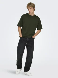 Only & Sons Jeans|Big Boys*ONSEDGE STRAIGHT BLACK 6985 TAI DNM NOOS Black Denim