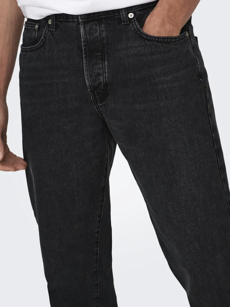 Only & Sons Jeans|Big Boys*ONSEDGE STRAIGHT BLACK 6985 TAI DNM NOOS Black Denim