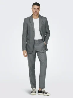 Only & Sons Sakkos|Jacken*ONSEVE SLIM 2BTN 0052 BLAZER Medium Grey Melange
