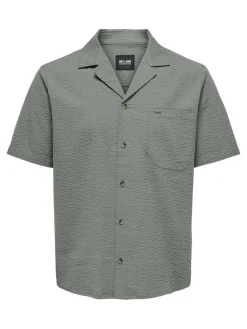 Only & Sons Hemden*ONSEYE RESORT SEERS 0009 SHIRT NOOS Castor Gray
