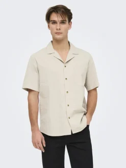 Only & Sons Hemden*ONSEYE RESORT SEERS 0009 SHIRT NOOS Silver Lining