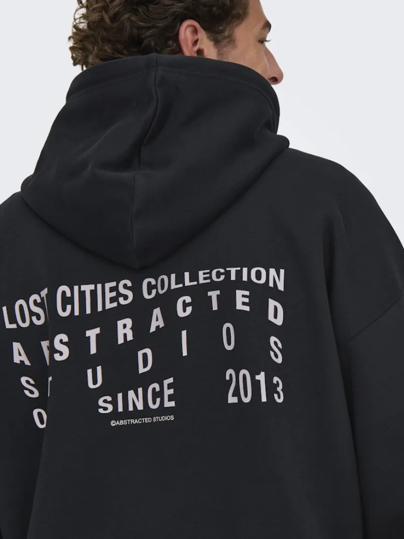 Only & Sons Pullover & Sweatshirts*ONSGALLERY VTG HOODIE Black