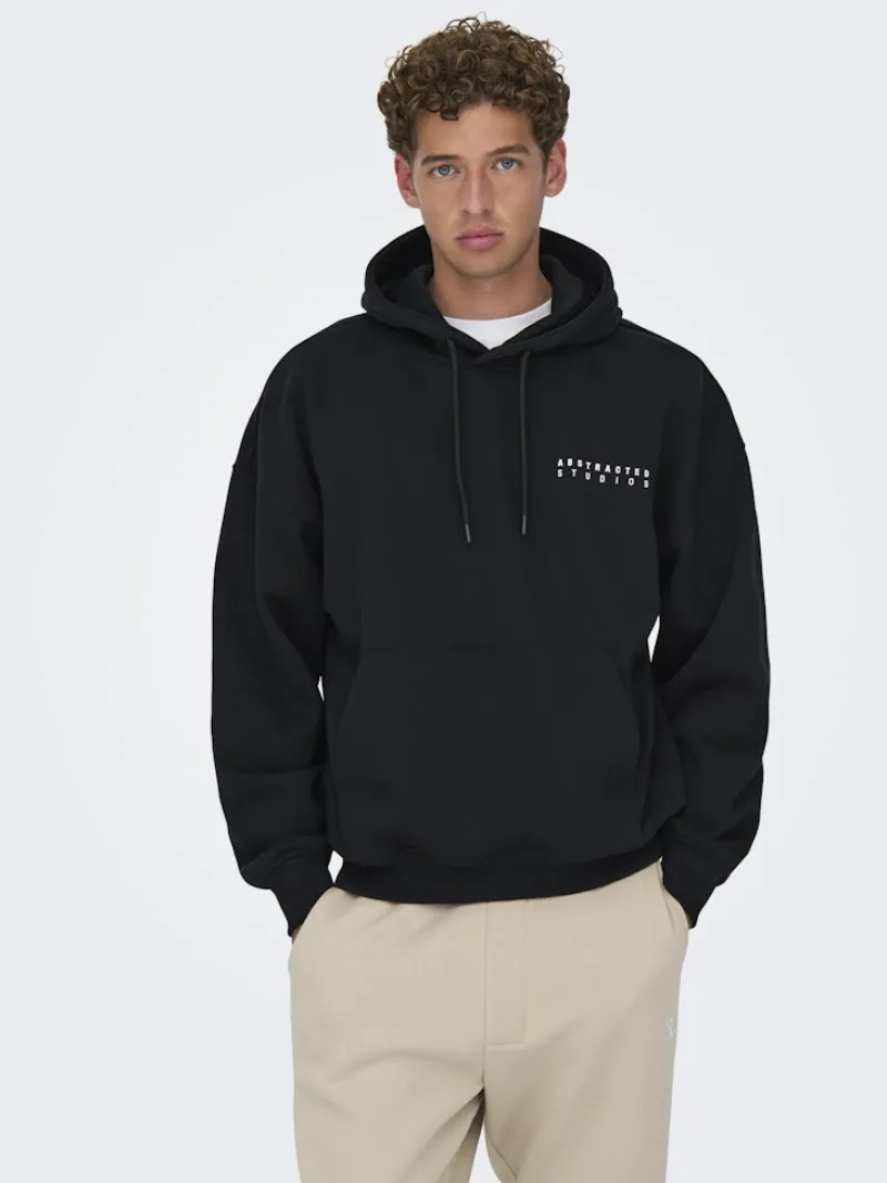 Only & Sons Pullover & Sweatshirts*ONSGALLERY VTG HOODIE Black