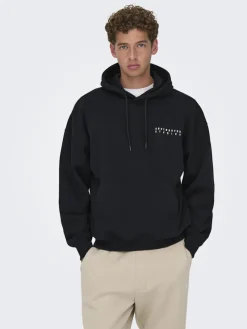 Only & Sons Pullover & Sweatshirts*ONSGALLERY VTG HOODIE Black