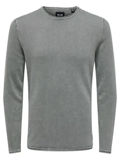 Only & Sons Pullover & Sweatshirts*ONSGARSON 12 WASH CREW KNIT Castor Gray