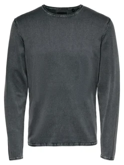 Only & Sons Pullover & Sweatshirts*ONSGARSON 12 WASH CREW KNIT ombre blue