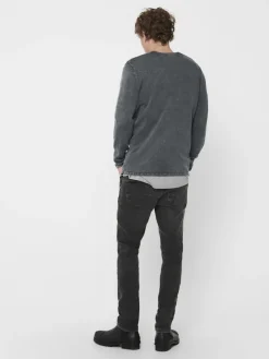 Only & Sons Pullover & Sweatshirts*ONSGARSON 12 WASH CREW KNIT ombre blue