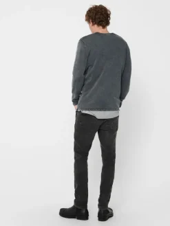 Only & Sons Pullover & Sweatshirts*ONSGARSON 12 WASH CREW KNIT ombre blue